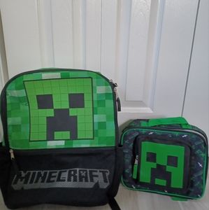 Minecraft Backpack & Lunchbox